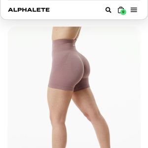 Alphalete ozone shorts mauve - Medium